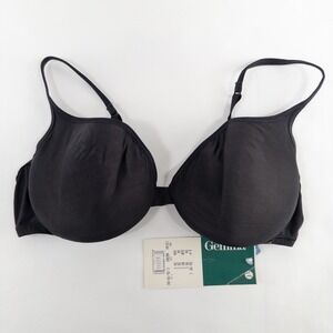 Gemma Bra Sz 36C Black Underwire Lightly Padded Adjustable New *